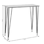 Κονσόλα Bruce  μαύρο 90x35x85εκ