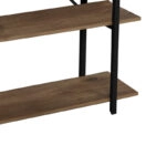 Βιβλιοθήκη Reson  oak μελαμίνης-μαύρο μέταλλο 120x34x180εκ