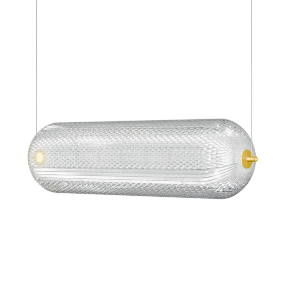 Φωτιστικό Κρεμαστό Ράγα Led 60W 4000K Χρυσό 60x15x120cm