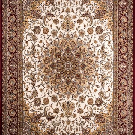 ΧΑΛΙ ROYAL SILK 5503/M CREAM-RED - 160cm x 235cm