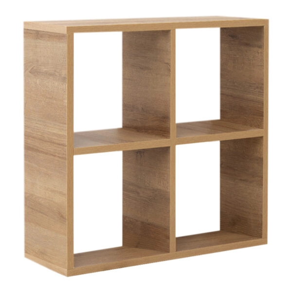 Βιβλιοθήκη Cube  από μελαμίνη χρώμα pine oak 60x23x60εκ.