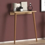 Κονσόλα επιτοίχια Fiona  από μελαμίνη χρώμα oak 60x22x73εκ.