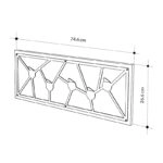 Κρεμάστρα τοίχου Trace  χρώμα sapphire oak 74,6x1,8x26,6εκ.