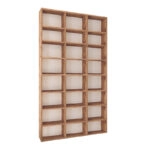 Βιβλιοθήκη μελαμίνης Fyodor  χρώμα pine oak 102x16x178εκ.