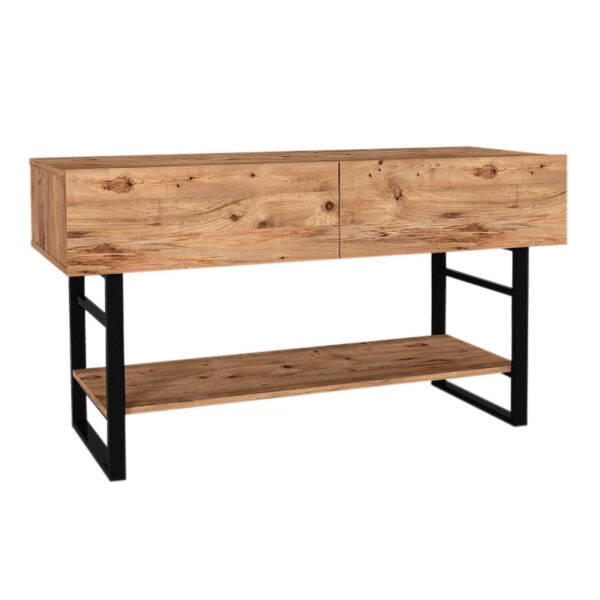 Κονσόλα μελαμίνης Aron  χρώμα atlantic pine 138,8x41x75,7εκ.