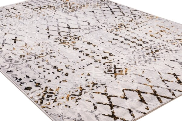 ΧΑΛΙ SHINY VELVET 6376/Anthracite Yellow - 200cm x 250cm