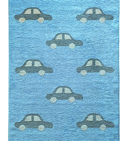 ΧΑΛΙ ΠΑΙΔΙΚΟ KIDDO CARS LIGHT BLUE - 090cm x 160cm