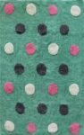 ΧΑΛΙ ΠΑΙΔΙΚΟ BAMBINI DOTS MINT-MULTI - 130cm-Στρογγυλό