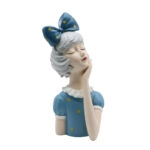 TRAVEL GIRL 5 DECO POLYRESIN ΠΟΛΥΧΡΩΜΟ 16,5x15xH33,5cm