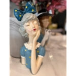 TRAVEL GIRL 5 DECO POLYRESIN ΠΟΛΥΧΡΩΜΟ 16,5x15xH33,5cm