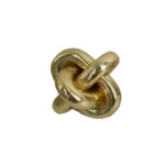 GOLD KNOT 2 DECO POLYRESIN ΧΡΥΣΟ D16xH16cm