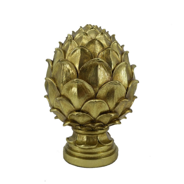 GOLDEN PINUS DECO POLYRESIN ΧΡΥΣΟ D16xH25cm