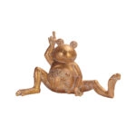 YOGA FROG 2 DECO ΒΑΤΡΑΧΟΣ POLYRESIN ΧΡΥΣΟ 32,3x14,1xH20,2cm