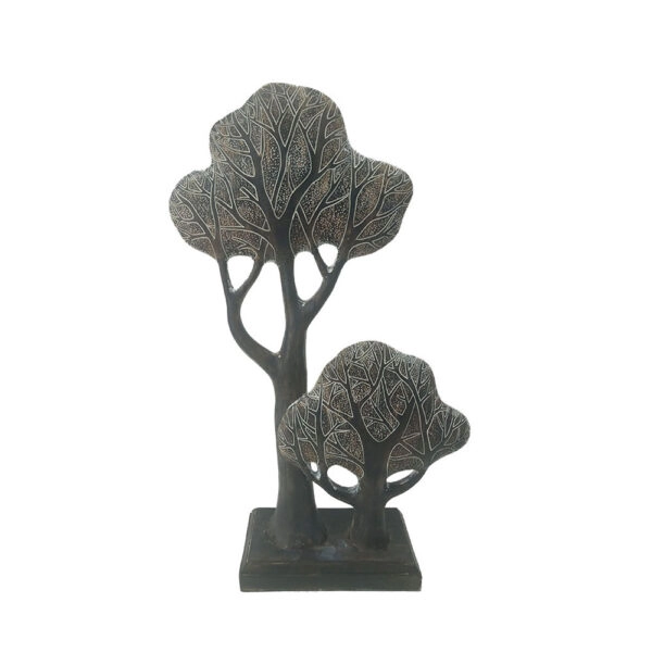 FORET 1 DECO ΔΕΝΤΡΟ POLYRESIN ΚΑΦΕ ΜΠΕΖ 26,5x8,8xH43,5cm