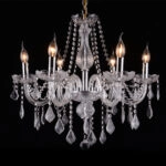 Chandelier Lisa Πολυέλαιος 6φωτος Διάφανο Κρύσταλλο (66x65x60)cm