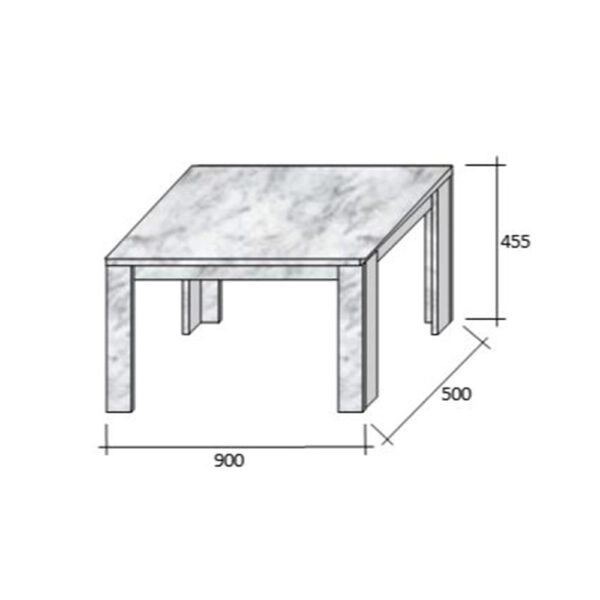 MAGNUM 90 COFFEE TABLE SONOMA 90x50xH45,5cm