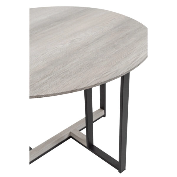 COMBO COFFEE TABLE SONOMA DECAPE ΜΑΥΡΟ 60x60xH40cm