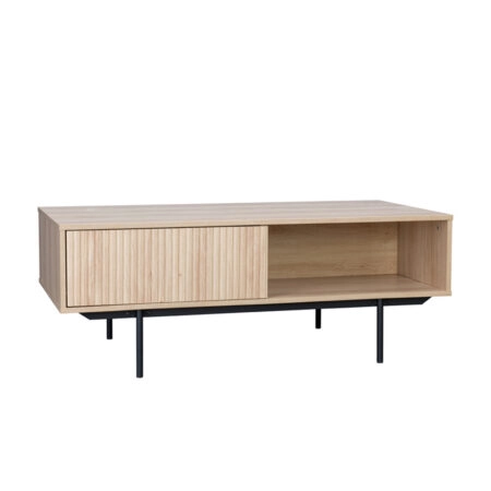 RIGOTE COFFEE TABLE 1ΣΥΡΤΑΡΙ SONOMA ΜΑΥΡΟ 120x59xH45cm