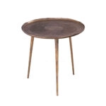 ZEN 57 SIDE TABLE ΧΡΥΣΟ ROUGH ANTIQUE 57x57xH56cm