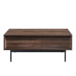 GROOVES COFFEE TABLE 2ΣΥΡΤΑΡΙΑ WOTAN OAK ΓΚΡΙ 110x60xH45cm