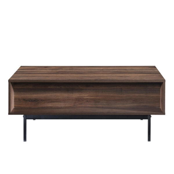 GROOVES COFFEE TABLE 2ΣΥΡΤΑΡΙΑ WOTAN OAK ΓΚΡΙ 110x60xH45cm