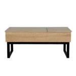 SERVE COFFEE TABLE ΦΥΣΙΚΟ ΜΑΥΡΟ 109x55xH46cm