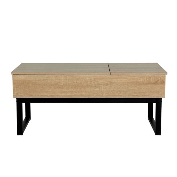 SERVE COFFEE TABLE ΦΥΣΙΚΟ ΜΑΥΡΟ 109x55xH46cm