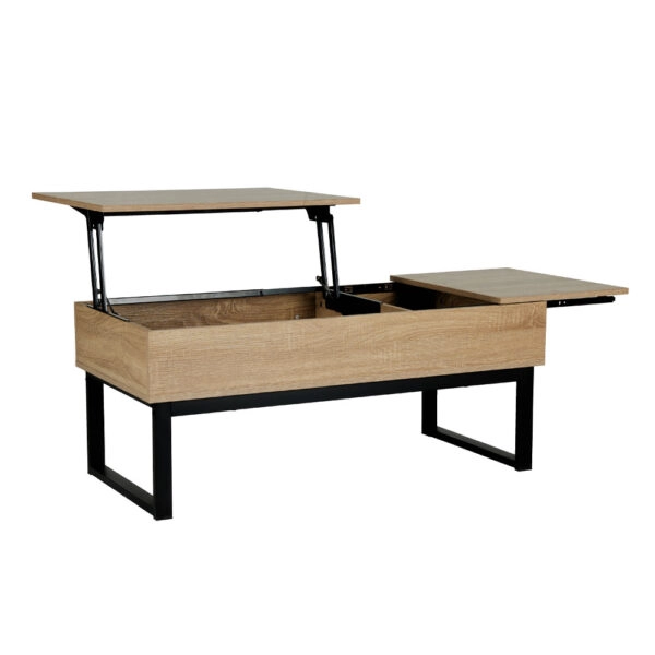 SERVE COFFEE TABLE ΦΥΣΙΚΟ ΜΑΥΡΟ 109x55xH46cm