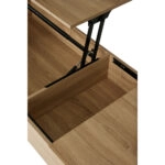 SERVE COFFEE TABLE ΦΥΣΙΚΟ ΜΑΥΡΟ 109x55xH46cm