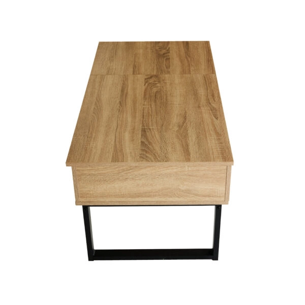 SERVE COFFEE TABLE ΦΥΣΙΚΟ ΜΑΥΡΟ 109x55xH46cm