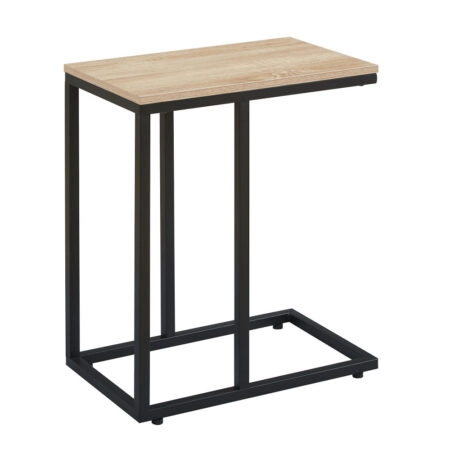 SUPPORT SIDE TABLE SONOMA ΜΑΥΡΟ 50x30xH61cm