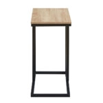 SUPPORT SIDE TABLE SONOMA ΜΑΥΡΟ 50x30xH61cm