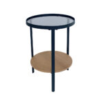 ACCORDO SIDE TABLE ΦΙΜΕ ΦΥΣΙΚΟ ΜΑΥΡΟ 40x40xH55cm