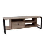 SPACE TV STAND 2ΡΑΦΙΑ 1ΣΥΡΤΑΡΙ SONOMA ΜΑΥΡΟ 120x35xH45cm