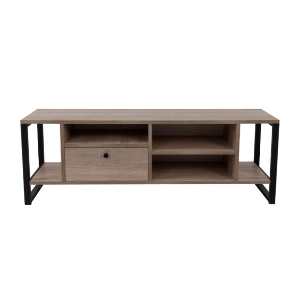 SPACE TV STAND 2ΡΑΦΙΑ 1ΣΥΡΤΑΡΙ SONOMA ΜΑΥΡΟ 120x35xH45cm