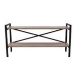 SMART TV STAND ΡΑΦΙ SONOMA ΜΑΥΡΟ 120x35xH60cm