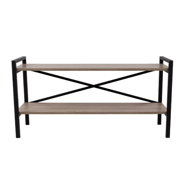 SMART TV STAND ΡΑΦΙ SONOMA ΜΑΥΡΟ 120x35xH60cm