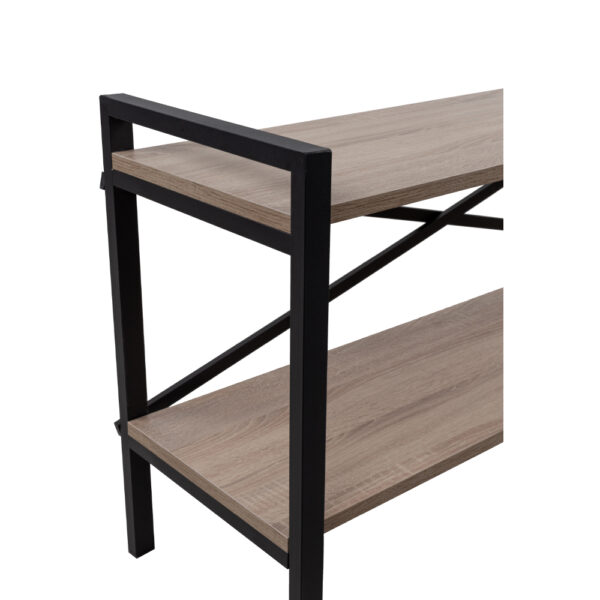 SMART TV STAND ΡΑΦΙ SONOMA ΜΑΥΡΟ 120x35xH60cm