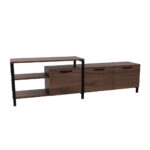 RAM TV STAND ΚΑΡΥΔΙ ΜΑΥΡΟ 180x35xH55cm