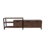 RAM TV STAND ΚΑΡΥΔΙ ΜΑΥΡΟ 180x35xH55cm