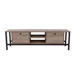 OGGI TV STAND SONOMA ΜΑΥΡΟ 150x35xH45cm