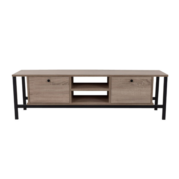 OGGI TV STAND SONOMA ΜΑΥΡΟ 150x35xH45cm