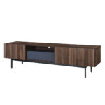 GROOVES TV STAND 3ΠΟΡΤΕΣ 1ΣΥΡΤΑΡΙ WOTAN OAK ΓΚΡΙ 180x40xH50cm