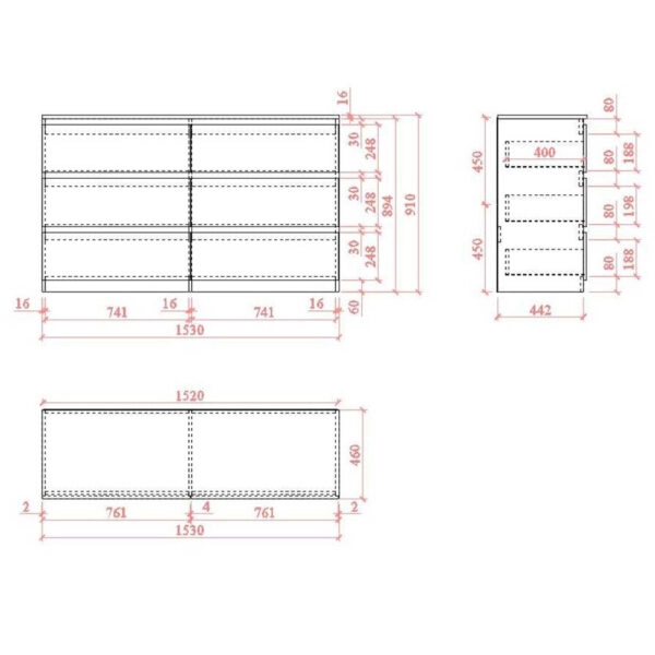 SONO MAGIC ΣΥΡΤΑΡΙΕΡΑ 6ΣΥΡΤΑΡΙΑ ΜΑΥΡΟ OAK 153x46xH91cm