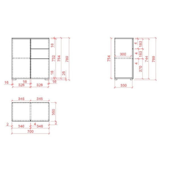 CASTLE ΚΟΜΟΤΑ SONOMA ΠΕΤΡΑ 70x35xH78,9cm