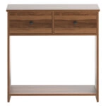 Κονσόλα Brecken  καρυδί 80x35x90εκ