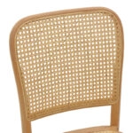 Καρέκλα Kalliope  φυσικό ξύλο οξιάς-φυσικό rattan 45x50x89εκ