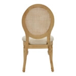 Καρέκλα Canco  φυσικό rubberwood-φυσικό rattan 50x55x98εκ