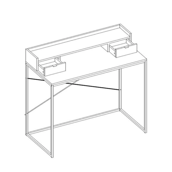 NAK ΓΡΑΦΕΙΟ 2ΣΥΡΤΑΡΙΑ SONOMA ΜΕ PATTERN 100x50xH88,5cm