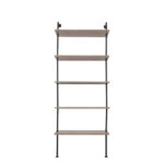 LADDER ΒΙΒΛΙΟΘΗΚΗ 5ΡΑΦΙΑ SONOMA ΜΑΥΡΟ 80x35xH205cm